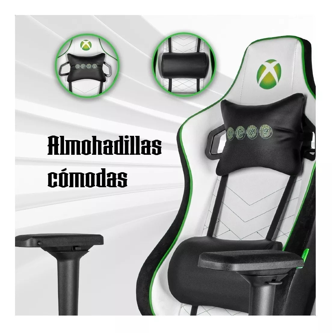 Silla Gamer Xbox Elite Piel Sintetica Blanco/negro
